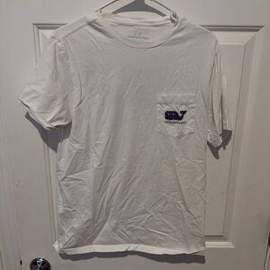 Vineyard Vines Classic White Tee with Whale Logo